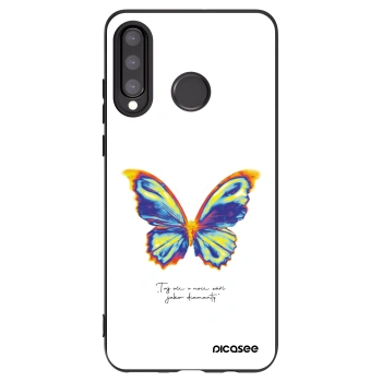 Picasee husă neagră din silicon pentru Huawei P30 Lite - Diamanty White