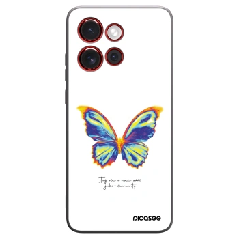 Picasee husă neagră din silicon pentru Motorola Edge 60 Neo 5G - Diamanty White