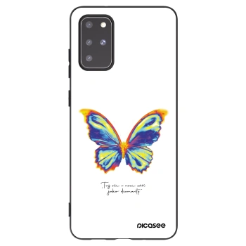 Picasee husă neagră din silicon pentru Samsung Galaxy S20+ G985F - Diamanty White