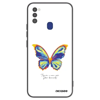 Husă pentru Samsung Galaxy M21 M215F - Diamanty White