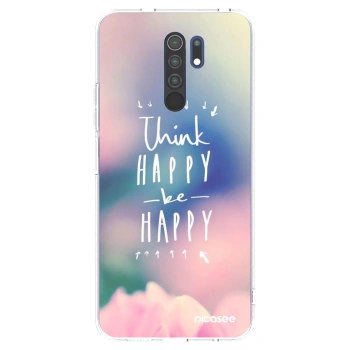 Picasee husă transparentă din silicon pentru Xiaomi Redmi 9 - Think happy be happy