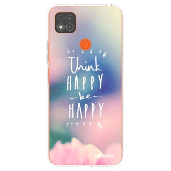 Picasee husă transparentă din silicon pentru Xiaomi Redmi 9C - Think happy be happy