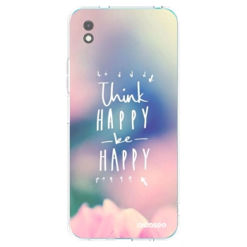 Picasee husă neagră din silicon pentru Xiaomi Redmi 9A - Think happy be happy
