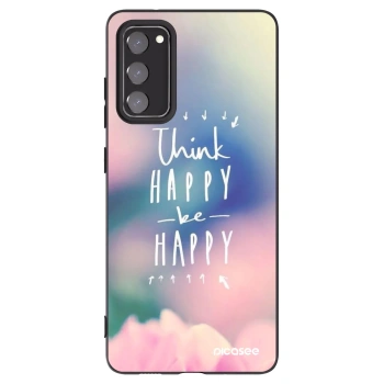Picasee husă neagră din silicon pentru Samsung Galaxy S20 FE - Think happy be happy