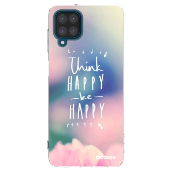 Picasee husă transparentă din silicon pentru Samsung Galaxy A12 A125F - Think happy be happy