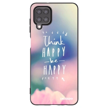 Picasee husă neagră din silicon pentru Samsung Galaxy A12 A125F - Think happy be happy