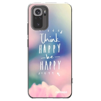Picasee husă transparentă din silicon pentru Xiaomi Redmi Note 10 - Think happy be happy