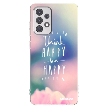 Picasee husă transparentă din silicon pentru Samsung Galaxy A52 5G A525F - Think happy be happy