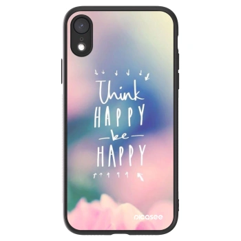 Picasee ULTIMATE CASE pentru Apple iPhone XR - Think happy be happy