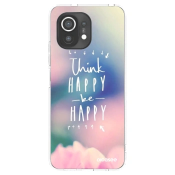 Picasee husă transparentă din silicon pentru Xiaomi Mi 11 - Think happy be happy