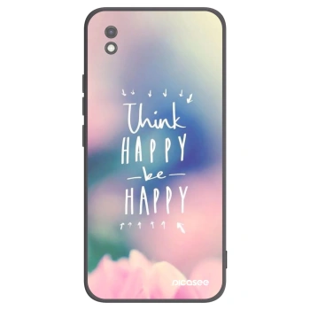 Picasee husă neagră din silicon pentru Xiaomi Redmi 9AT - Think happy be happy