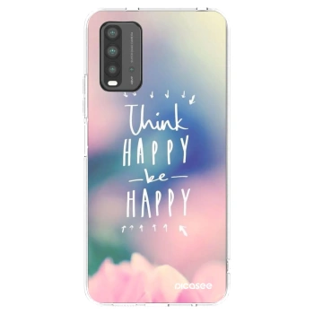 Picasee husă neagră din silicon pentru Xiaomi Redmi 9T - Think happy be happy
