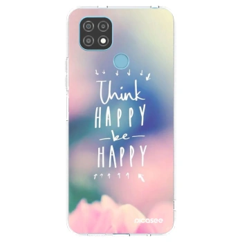Picasee husă transparentă din silicon pentru Realme C21 - Think happy be happy