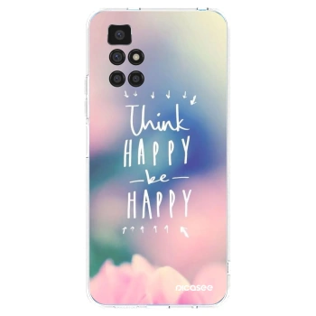 Picasee husă transparentă din silicon pentru Xiaomi Redmi 10 - Think happy be happy