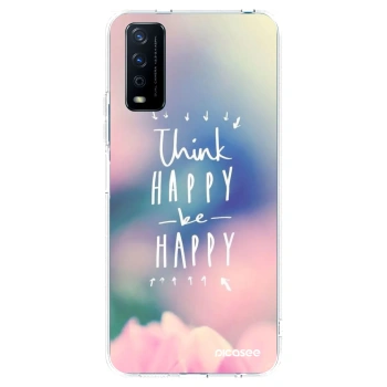 Picasee husă transparentă din silicon pentru Vivo Y11s - Think happy be happy