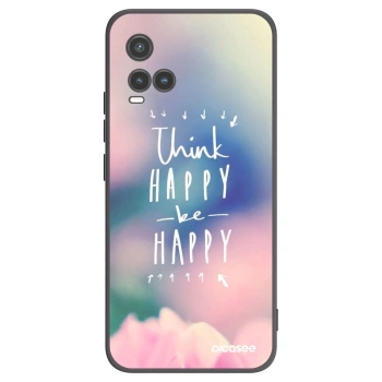 Picasee husă neagră din silicon pentru Vivo Y33s - Think happy be happy