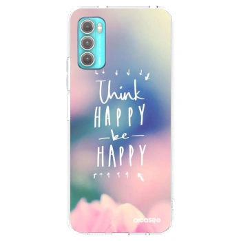 Picasee husă transparentă din silicon pentru Motorola Moto G60 - Think happy be happy