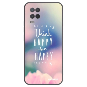 Picasee husă neagră din silicon pentru Realme 8 5G - Think happy be happy