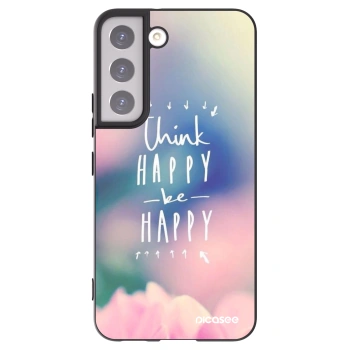 Picasee husă neagră din silicon pentru Samsung Galaxy S22 5G - Think happy be happy