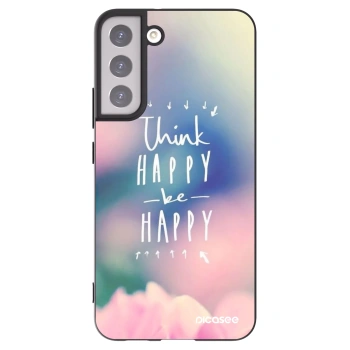 Picasee husă neagră din silicon pentru Samsung Galaxy S22+ 5G - Think happy be happy