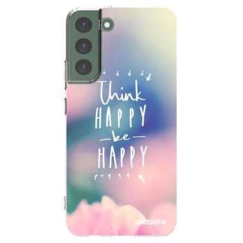Picasee husă transparentă din silicon pentru Samsung Galaxy S22+ 5G - Think happy be happy