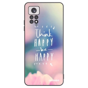 Picasee husă neagră din silicon pentru Xiaomi Redmi Note 11 - Think happy be happy