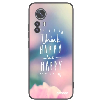 Picasee husă neagră din silicon pentru Xiaomi 12 Pro - Think happy be happy