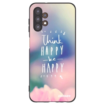Picasee husă neagră din silicon pentru Samsung Galaxy A13 4G A135 - Think happy be happy