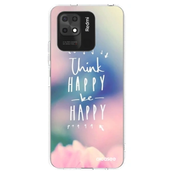 Picasee husă transparentă din silicon pentru Xiaomi Redmi 10C - Think happy be happy