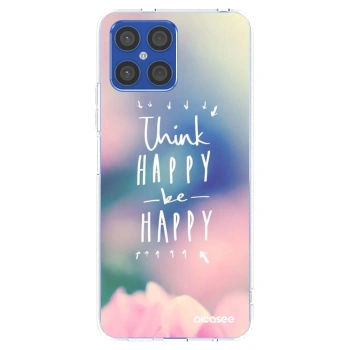 Picasee husă transparentă din silicon pentru Honor X8 4G - Think happy be happy