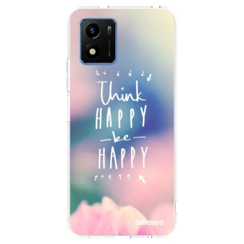 Picasee husă transparentă din silicon pentru Vivo Y01 - Think happy be happy