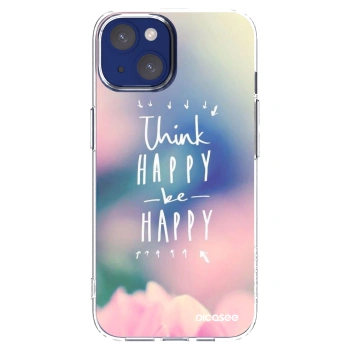Picasee husă transparentă din silicon pentru Apple iPhone 14 - Think happy be happy