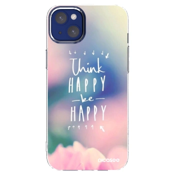 Picasee husă transparentă din silicon pentru Apple iPhone 14 Plus - Think happy be happy