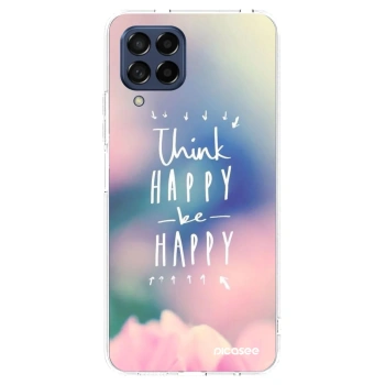 Picasee husă transparentă din silicon pentru Samsung Galaxy M53 5G - Think happy be happy