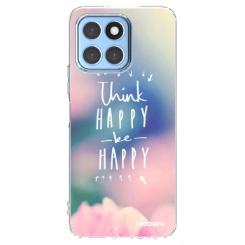 Picasee husă transparentă din silicon pentru Honor X8 5G - Think happy be happy
