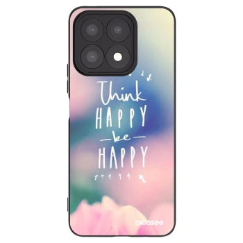 Picasee husă neagră din silicon pentru Honor X8a - Think happy be happy