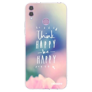 Picasee husă transparentă din silicon pentru Honor 8X - Think happy be happy