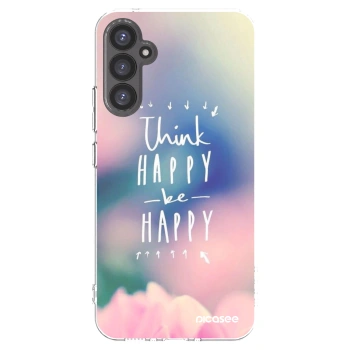 Picasee husă transparentă din silicon pentru Samsung Galaxy A34 5G A346B - Think happy be happy