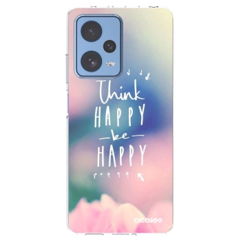 Picasee husă transparentă din silicon pentru Xiaomi Redmi Note 12 Pro 5G - Think happy be happy