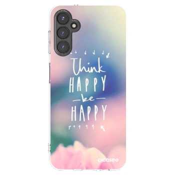 Picasee husă transparentă din silicon pentru Samsung Galaxy A14 4G A145R - Think happy be happy