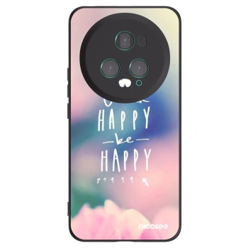 Picasee husă neagră din silicon pentru Honor Magic5 Pro - Think happy be happy