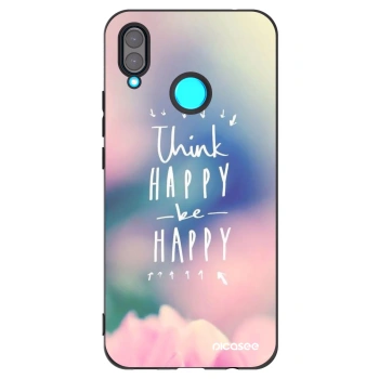Picasee husă neagră din silicon pentru Huawei Nova 3 - Think happy be happy