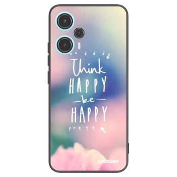 Picasee husă neagră din silicon pentru Xiaomi Poco F5 - Think happy be happy