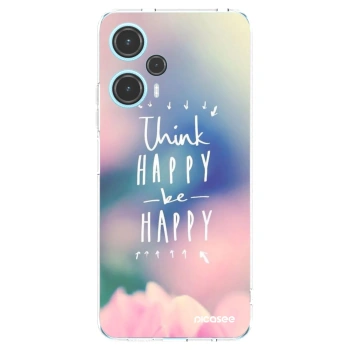 Picasee husă transparentă din silicon pentru Xiaomi Poco F5 - Think happy be happy