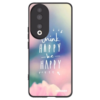 Picasee husă neagră din silicon pentru Honor 90 5G - Think happy be happy