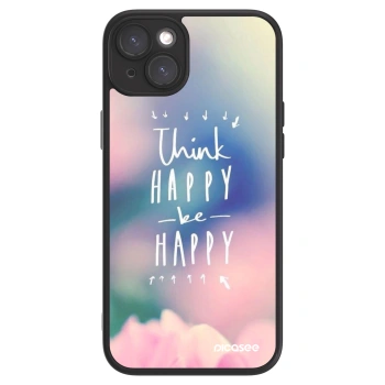 Picasee ULTIMATE CASE MagSafe pentru Apple iPhone 15 Plus - Think happy be happy