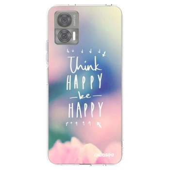 Picasee husă transparentă din silicon pentru Motorola Edge 30 Neo - Think happy be happy