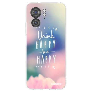 Picasee husă transparentă din silicon pentru Motorola Edge 40 - Think happy be happy