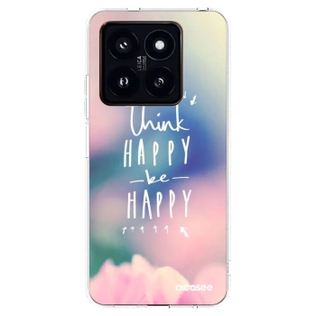 Picasee husă transparentă din silicon pentru Xiaomi 14 Pro - Think happy be happy
