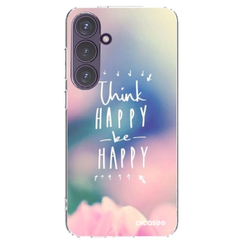Picasee husă transparentă din silicon pentru Samsung Galaxy S24+ S926B 5G - Think happy be happy